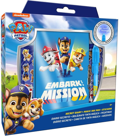 Journal secret Paw Patrol + stylo magique – | 23x22x3 cm