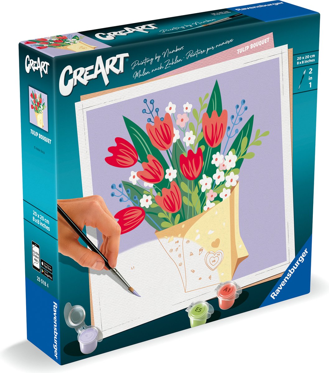 Ravensburger Creart Painting by Number - Tulpen Bouquet