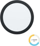 Spot encastrable Eglo fueva 6 - LED - ø 21,6 cm - noir - lumière blanche orientable (lumière chaude, neutre et lumière du jour)