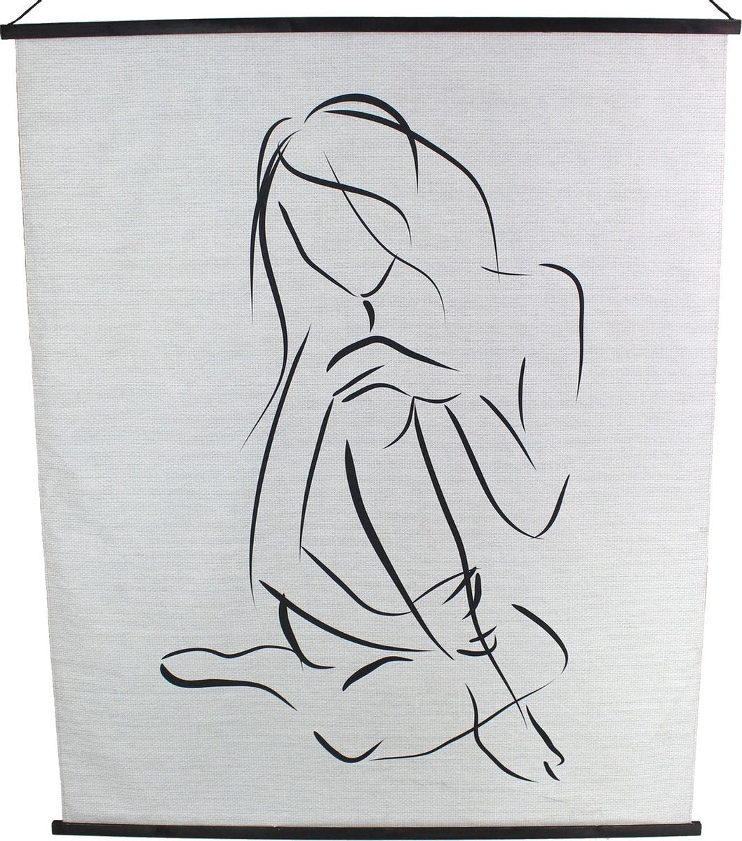Serviette murale collection Hd noir 140x2x170cm