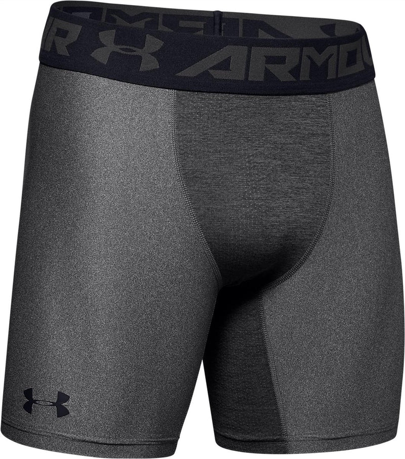 Under Armour UA HG Armour Shorts - Gris Pantalon de sport pour hommes - Carbon Heather - Noir