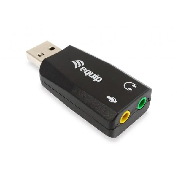 Équipement adaptateur audio USB 245320, USB Type-A, 3,5 mm, 22 mm, 51 mm, 12 mm, noir