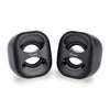 Équipement équipement 245330 Mini haut-parleur USB, 2,0 canaux, câblé, 3 W, 90 20 Hz, 40 o, noir