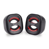 Équipement équipement 245331 Mini haut-parleur USB, 2,0 canaux, câblé, 3 W, 90 20 Hz, 40 o, noir