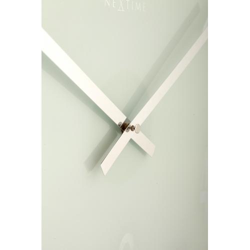 Nextime Nextime Klok 2472 Miroir Verre, Ø43 cm, mur, blanc