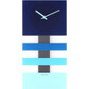 Nextime Nextime Klok 2855bl Bold Stripes, 38x19 cm, mur, bleu