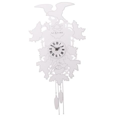 Nextime Nextime KLOK 2988 CUCKOO WEEBLE, 41x21 cm, mur, blanc