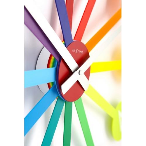 Nextime Nextime Klok 2995DI Guide de couleur, Ø 60 cm, mur, multicolore