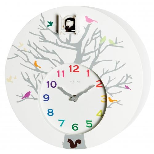 Nextime Nextime Klok 2998wi Coucoo Round, 30x10 cm, mur, blanc