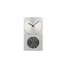 Nextime Nextime Klok 3028 sur l'horloge, 16x30,2 cm, mur, verre, argent