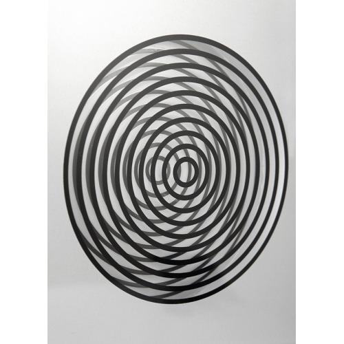 Nextime Nextime Klok 3028 sur l'horloge, 16x30,2 cm, mur, verre, argent