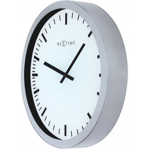 Nextime Nextime Klok 3031 Stripe, 25x35.2 cm, mur, blanc