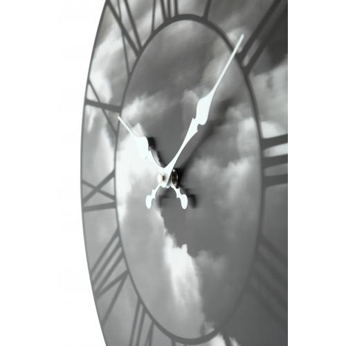 Nextime Nextime Klok 3037 Clouds, Ø39 cm, mur, noir