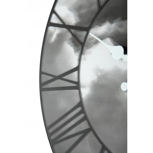 Nextime Nextime Klok 3037 Clouds, Ø39 cm, mur, noir