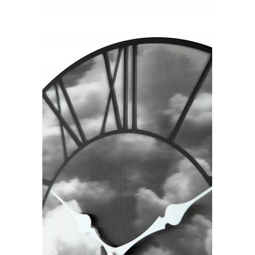 Nextime Nextime Klok 3037 Clouds, Ø39 cm, mur, noir