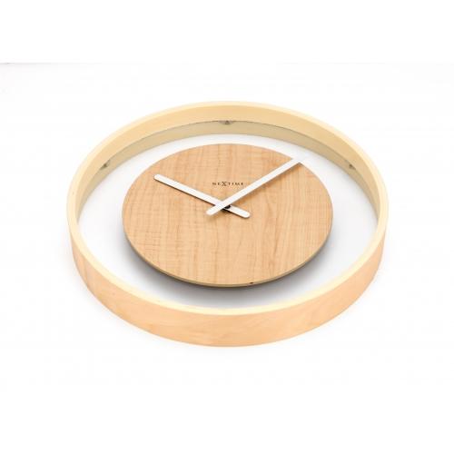 Nextime Nextime Klok 3046 Look en bois, Ø30 cm, mur, bois