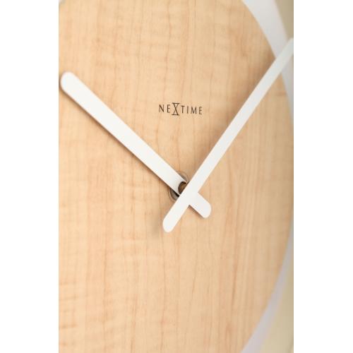 Nextime Nextime Klok 3046 Look en bois, Ø30 cm, mur, bois