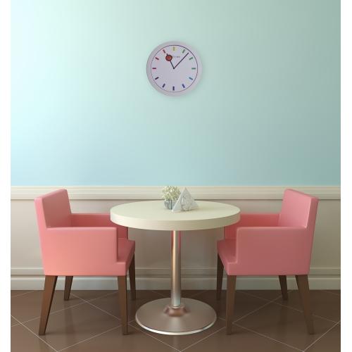 Nextime Nextime Klok 3048 Changement de couleurs, Ø28 cm, mur, multicolore blanc