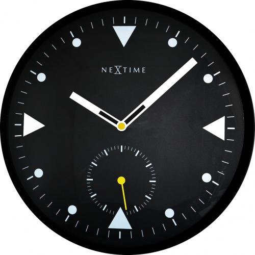 Nextime Nextime Klok 3049 Seriiat Black, Ø32 cm, mur, noir