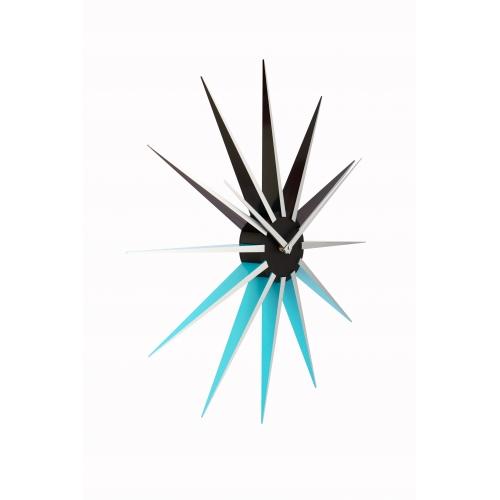 Nextime Nextime Klok 3051bl Nova, Ø50 cm, mur, bleu noir
