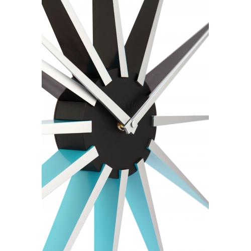 Nextime Nextime Klok 3051bl Nova, Ø50 cm, mur, bleu noir