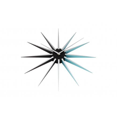 Nextime Nextime Klok 3051bl Nova, Ø50 cm, mur, bleu noir