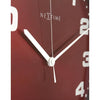 Nextime Nextime Klok 3053ro Dash Red, Ø35 cm, mur, argent rouge