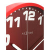 Nextime Nextime Klok 3053ro Dash Red, Ø35 cm, mur, argent rouge