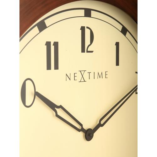 Nextime Nextime Klok 3057 Royal, Ø60 cm, mur, blanc brun