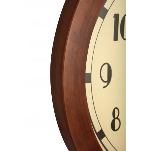 Nextime Nextime Klok 3057 Royal, Ø60 cm, mur, blanc brun