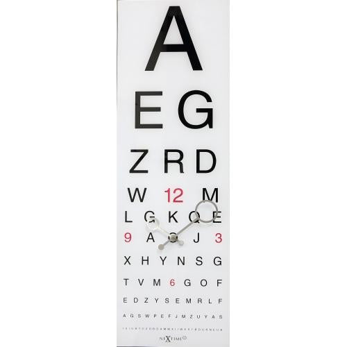 Nextime Nextime Klok 3067 EyeSight, 75x25.4 cm, mur, noir blanc
