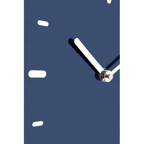 Nextime Nextime KLOK 3072BL LE POUT UP, 40,5x41,5 cm, mur, argent bleu
