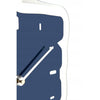 Nextime Nextime KLOK 3072BL LE POUT UP, 40,5x41,5 cm, mur, argent bleu