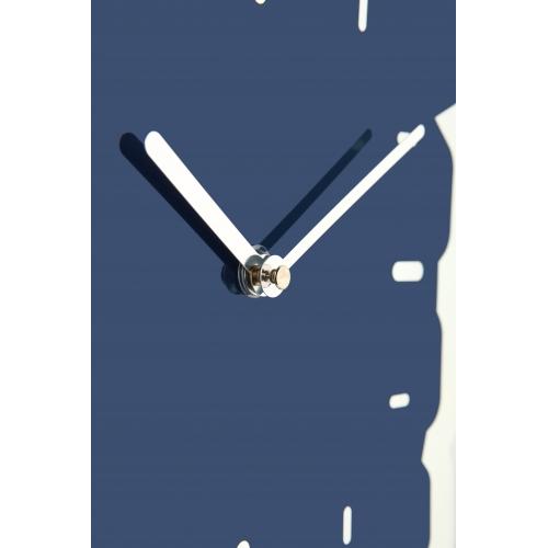 Nextime Nextime KLOK 3072BL LE POUT UP, 40,5x41,5 cm, mur, argent bleu