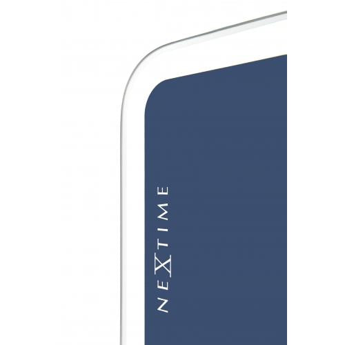 Nextime Nextime KLOK 3072BL LE POUT UP, 40,5x41,5 cm, mur, argent bleu