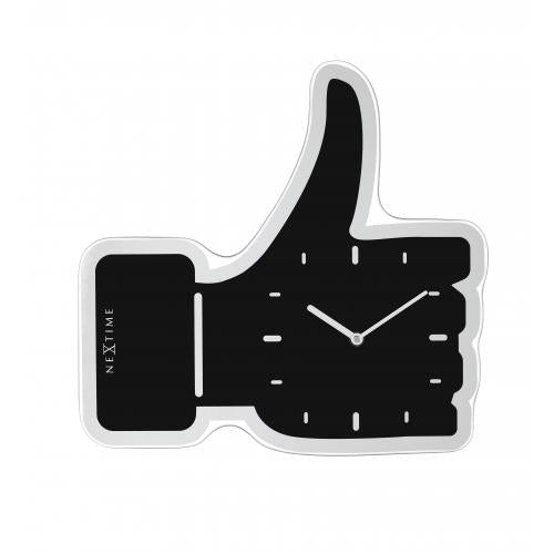 Nextime Nextime KLOK 3072ZW GUBS UP, 40.5X41.CM, Wall, Black Silver