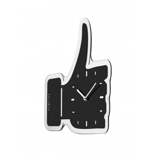 Nextime Nextime KLOK 3072ZW GUBS UP, 40.5X41.CM, Wall, Black Silver