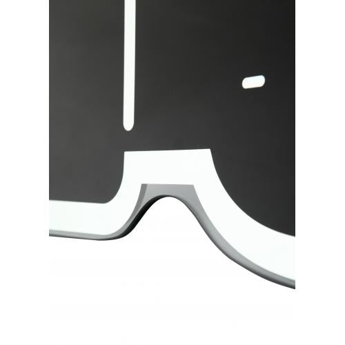 Nextime Nextime KLOK 3072ZW GUBS UP, 40.5X41.CM, Wall, Black Silver