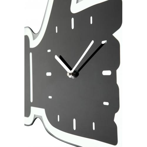 Nextime Nextime KLOK 3072ZW GUBS UP, 40.5X41.CM, Wall, Black Silver