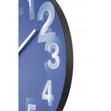 Nextime Nextime Klok 3077BL 3D, Ø39,5 cm, mur, blanc bleu