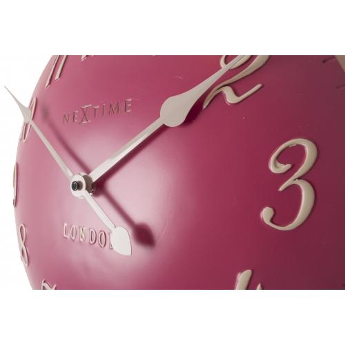 Nextime Nextime Klok 3084rz Londres Arabe, Ø34,5 cm, mur, blanc rose