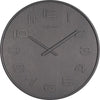 Nextime Nextime Klok 3095gs Bois Big, Ø52,8 cm, mur, gris