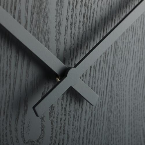 Nextime Nextime Klok 3096gs Bois Médium, Ø35,5 cm, mur, gris