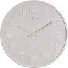 Nextime Nextime Klok 3096wi Bois Mémeuble en bois, Ø35,5 cm, mur, blanc