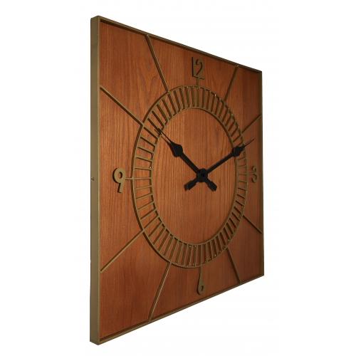 Nextime Nextime Klok 3112Br Wood Square, 50x50 cm, mur, marron