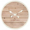 Nextime Nextime Klok 3134Wi Planche, Ø50 cm, mur, blanc