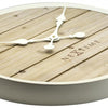 Nextime Nextime Klok 3134Wi Planche, Ø50 cm, mur, blanc