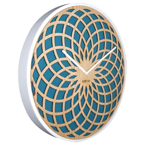 Nextime Nextime KLOK 3149TQ SUN Large, Ø50 cm, mur, turquoise