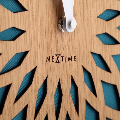 Nextime Nextime KLOK 3149TQ SUN Large, Ø50 cm, mur, turquoise