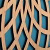 Nextime Nextime KLOK 3149TQ SUN Large, Ø50 cm, mur, turquoise